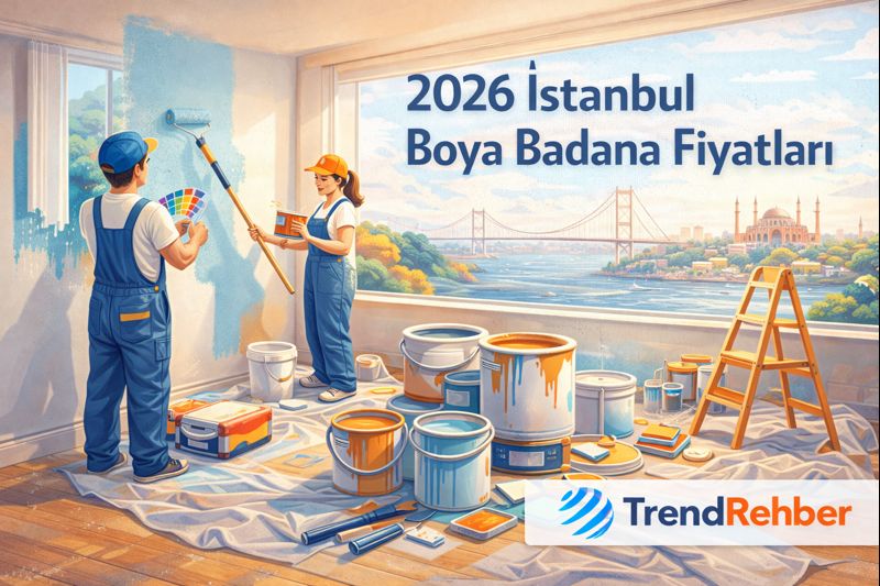 2026 İstanbul boya badana fiyatları, daire bazlı güncel işçilik ve malzeme maliyetlerini gösteren rehber görsel